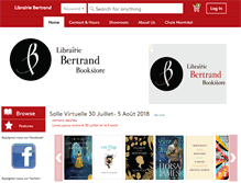 Tablet Screenshot of librairiebertrand.com